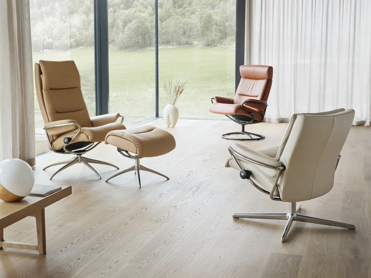 Stressless Tokyo 3 bases Paloma Almond_New Copper_Fog