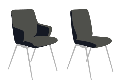Chaises Dining avec ou sans accoudoir